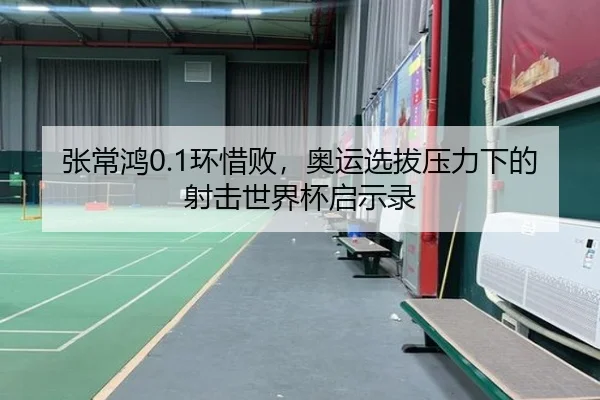 张常鸿0.1环惜败，奥运选拔压力下的射击世界杯启示录